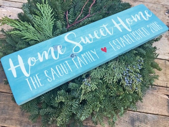 Home Sweet Home, Family Name Signs, Custom Name Sign, Personalized Name Sign, Established Signs, Personalized Sign, Wedding Gifts - Image 2