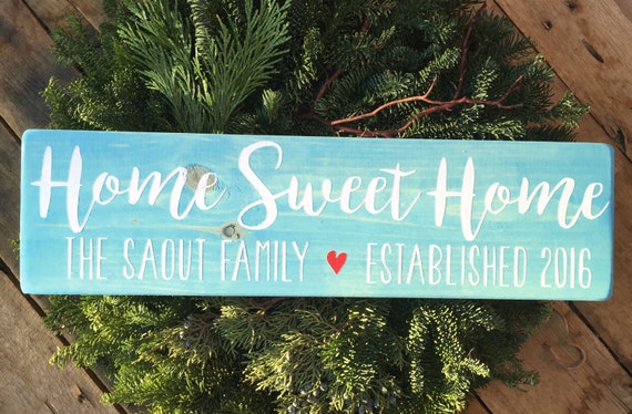 Home Sweet Home, Family Name Signs, Custom Name Sign, Personalized Name Sign, Established Signs, Personalized Sign, Wedding Gifts - Image 5