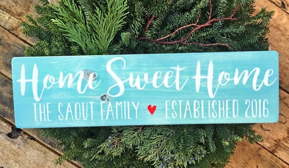 Home Sweet Home, Family Name Signs, Custom Name Sign, Personalized Name Sign, Established Signs, Personalized Sign, Wedding Gifts - Image 3