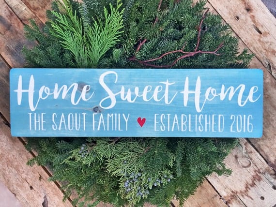 Home Sweet Home, Family Name Signs, Custom Name Sign, Personalized Name Sign, Established Signs, Personalized Sign, Wedding Gifts