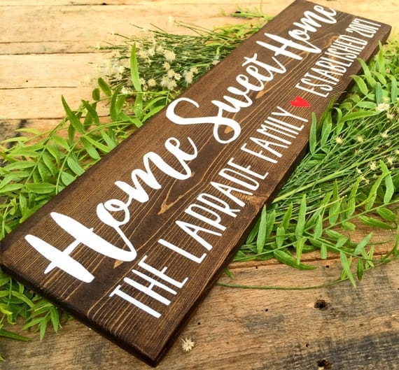 Home Sweet Home Sign, Family Name Signs, Custom Name Sign, Personalized Name Sign, Established Signs, Personalized Sign, Wedding Gifts - Image 2