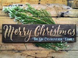 Christmas Sign, Personalized Christmas Sign, Merry Christmas Wood Sign, Wood Sign, Christmas Decor, Holiday Decor, Christmas