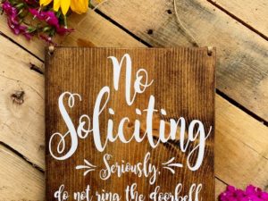 No Soliciting Sign, No Soliciting Door Sign, Do Not Disturb Sign, No Solicitation Sign, No Soliciting, No Strangers Sign, Do Not Disturb