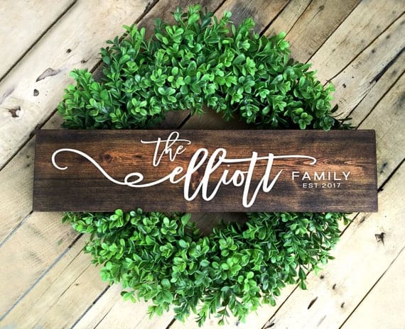 Family Name Sign, Family Established Sign, Name Sign, Established Name Sign, Custom Name Sign, Personalized Wedding Gifts - Image 2