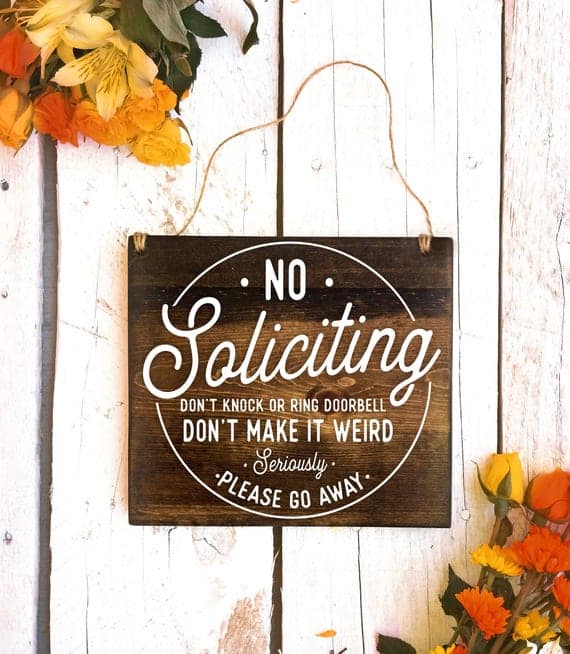 No Soliciting Sign, No Soliciting Door Sign, Do Not Disturb Sign, No Solicitation Sign, No Soliciting, No Strangers Sign, Do Not Disturb