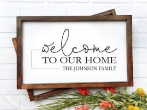 Family Name Established Sign, Welcome Sign, Farmhouse Sign, Last Name Sign, Custom Name Sign,  Family Established Sign, Rustic Sign