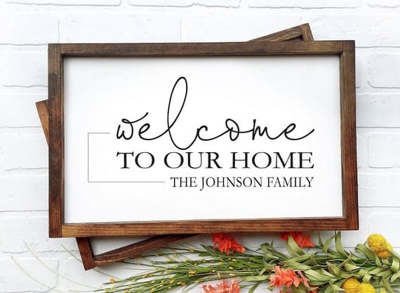 Family Name Established Sign, Welcome Sign, Farmhouse Sign, Last Name Sign, Custom Name Sign, Family Established Sign, Rustic Sign