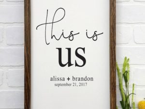 Family Name Established Sign, This is us sign, Farmhouse Sign, Last Name Sign, Custom Name Sign, Personalized Sign, Rustic Sign, Wedding