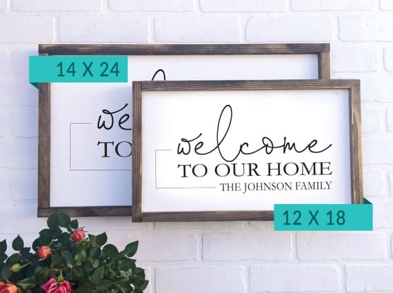 Family Name Established Sign, Welcome Sign, Farmhouse Sign, Last Name Sign, Custom Name Sign, Family Established Sign, Rustic Sign - Image 2