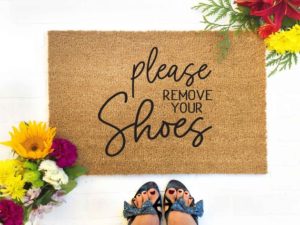 Remove Your Shoes Doormat