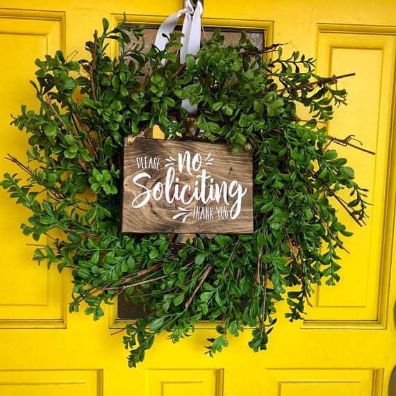 No Soliciting, No Soliciting Sign, No Soliciting Door Sign, Do Not Disturb Sign, No Solicitation Sign, No Soliciting, Do Not Disturb - Image 2