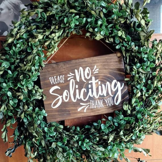 No Soliciting, No Soliciting Sign, No Soliciting Door Sign, Do Not Disturb Sign, No Solicitation Sign, No Soliciting, Do Not Disturb - Image 3