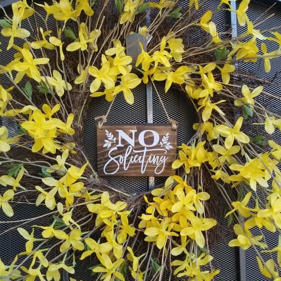 No Soliciting Sign, No Soliciting Door Sign, Do Not Disturb Sign, No Solicitation Sign, No Soliciting, No Strangers Sign, Do Not Disturb - Image 2