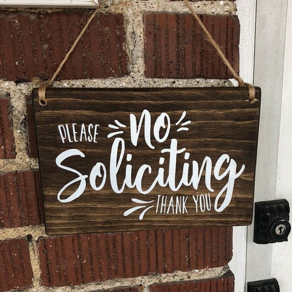 No Soliciting, No Soliciting Sign, No Soliciting Door Sign, Do Not Disturb Sign, No Solicitation Sign, No Soliciting, Do Not Disturb - Image 4