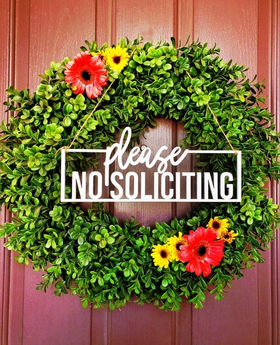 No Soliciting Sign, Door Hanger Sign, Do Not Disturb Sign, No Solicitation Sign, Funny No Soliciting Sign, No Strangers Sign, Do Not Disturb