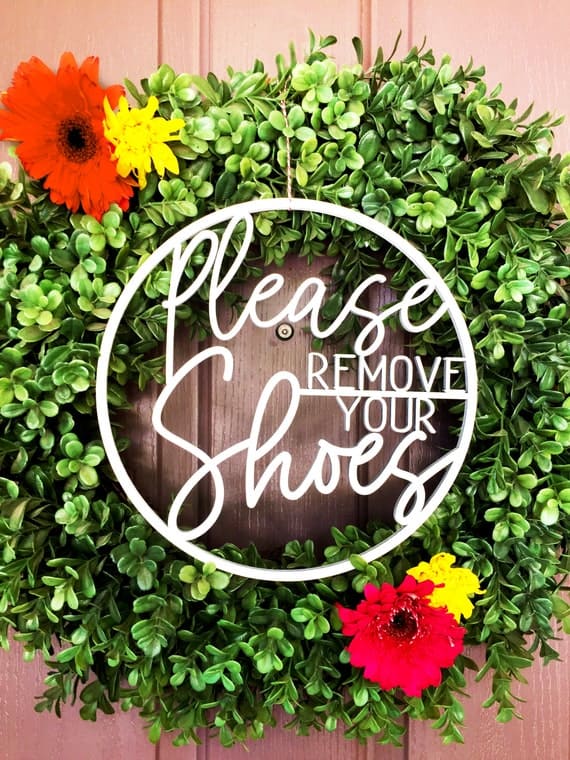 Please Remove Shoes Sign, Funny No Soliciting Sign, No Shoes Sign, No Shoes Door Sign, Shoes Off Sign, No Shoes Inside, No Shoes, Door Sign - Image 2