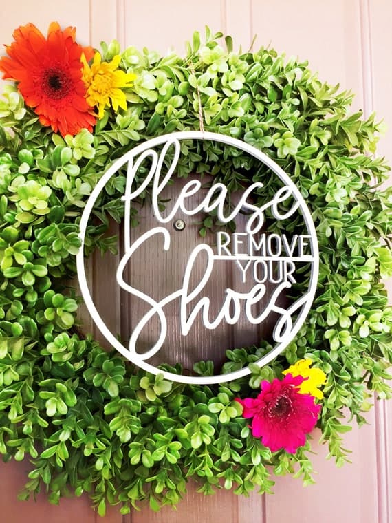 Please Remove Shoes Sign, Funny No Soliciting Sign, No Shoes Sign, No Shoes Door Sign, Shoes Off Sign, No Shoes Inside, No Shoes, Door Sign - Image 3