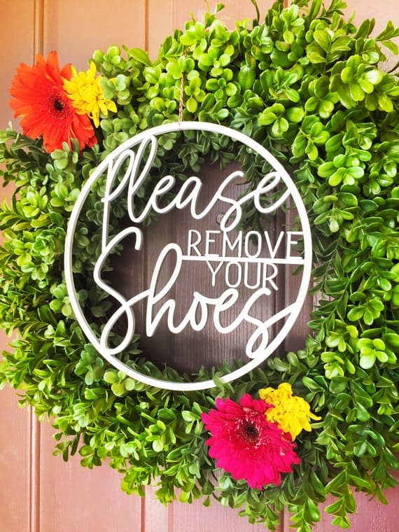 Please Remove Shoes Sign, Funny No Soliciting Sign, No Shoes Sign, No Shoes Door Sign, Shoes Off Sign, No Shoes Inside, No Shoes, Door Sign - Image 8