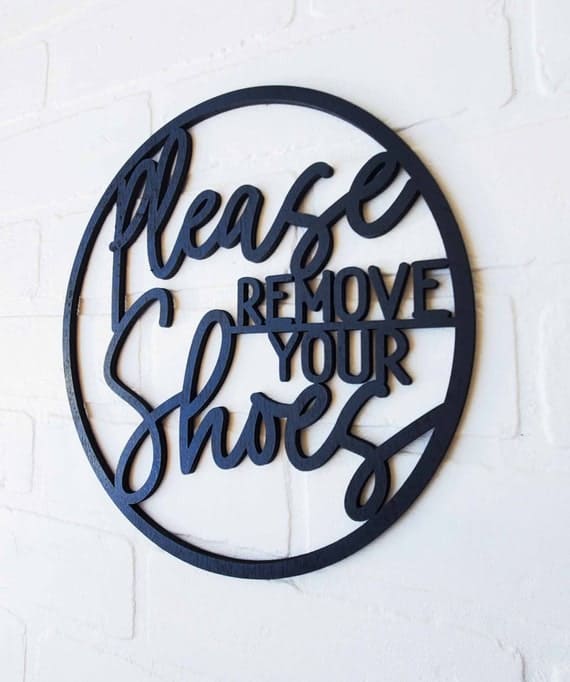 Please Remove Shoes Sign, Funny No Soliciting Sign, No Shoes Sign, No Shoes Door Sign, Shoes Off Sign, No Shoes Inside, No Shoes, Door Sign