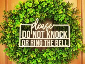 Do Not Knock Sign, No Soliciting Sign, Door Hanger Sign, No Solicitation Sign, Funny No Soliciting Sign, No Strangers Sign, Do Not Disturb