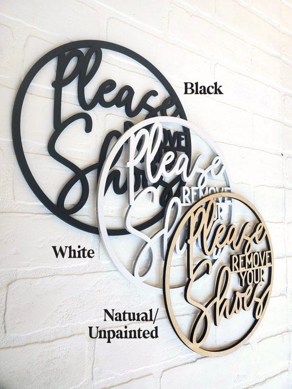 Please Remove Shoes Sign, Funny No Soliciting Sign, No Shoes Sign, No Shoes Door Sign, Shoes Off Sign, No Shoes Inside, No Shoes, Door Sign - Image 6