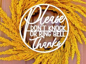 Do Not Knock Sign, No Soliciting Sign, Door Hanger Sign, No Solicitation Sign, Funny No Soliciting Sign, No Strangers Sign, Do Not Disturb