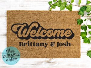 Welcome Last Name Doormat
