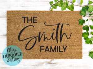 Personalized Last Name Doormat