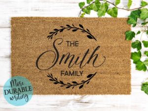 Personalized Last Name Doormat