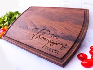 Personalized Cutting Board, Engraved Cutting Board, Wedding Gift, Anniversary Gift, Engagement Gift, Custom Cheese Board, Charcuterie Board