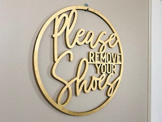Please Remove Shoes Sign, Funny No Soliciting Sign, No Shoes Sign, No Shoes Door Sign, Shoes Off Sign, No Shoes Inside, No Shoes, Door Sign - Image 9