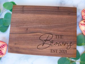 Engraved Cutting Board, Wedding Gift, Anniversary Gift, Engagement Gift, Custom Cheese Board, Charcuterie Board