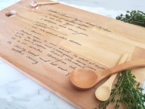 customized cutting board
