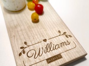 Personalized maple Cheese Board