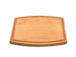 Arched Cherry Cutting Board With Juice Groove 1