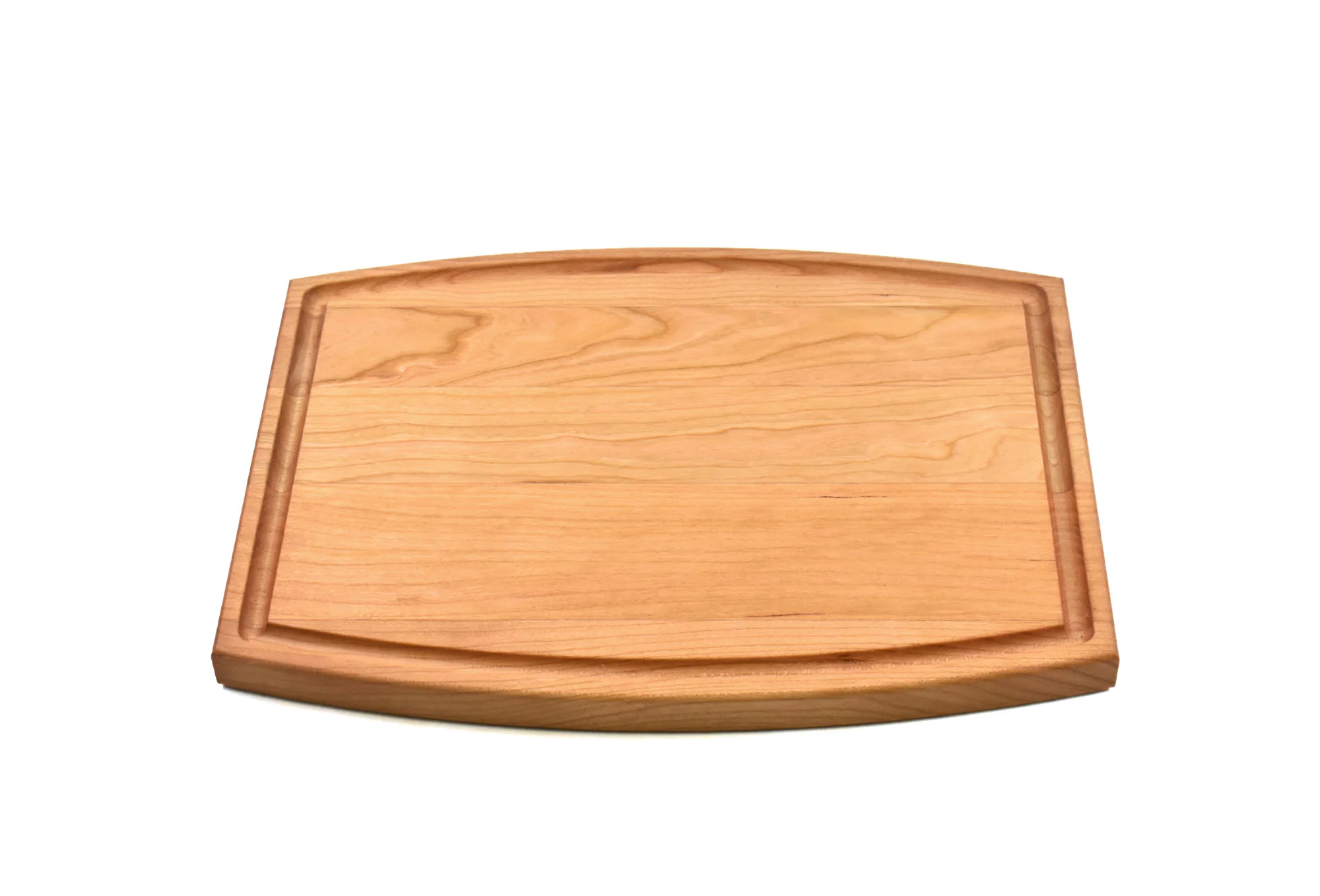 Arched Cherry Cutting Board With Juice Groove 1