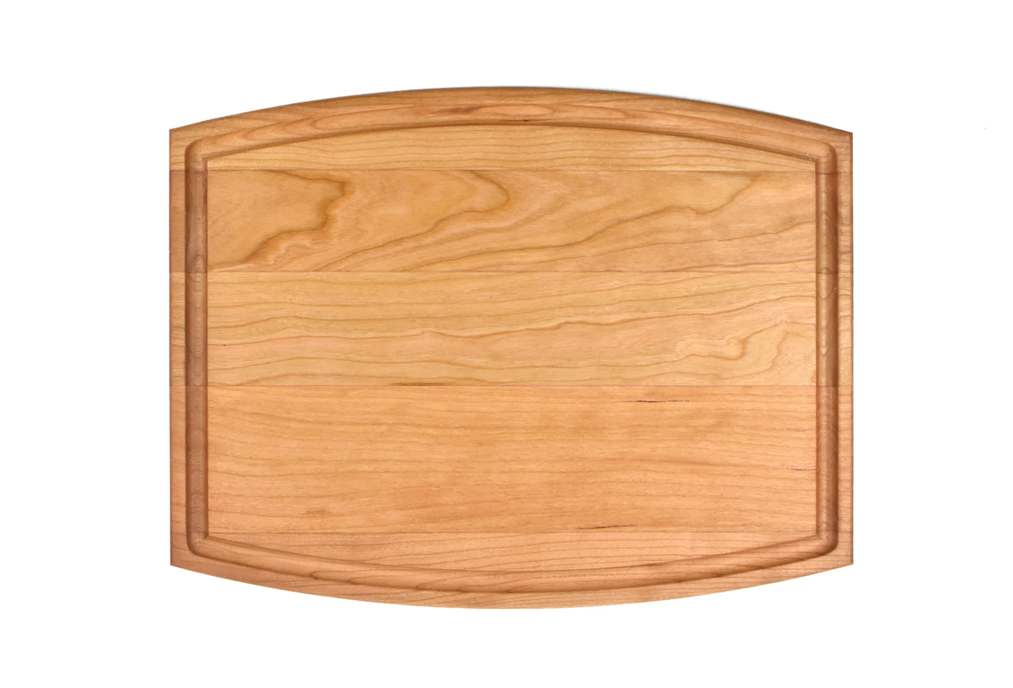 Arched Cherry Cutting Board With Juice Groove - Image 2