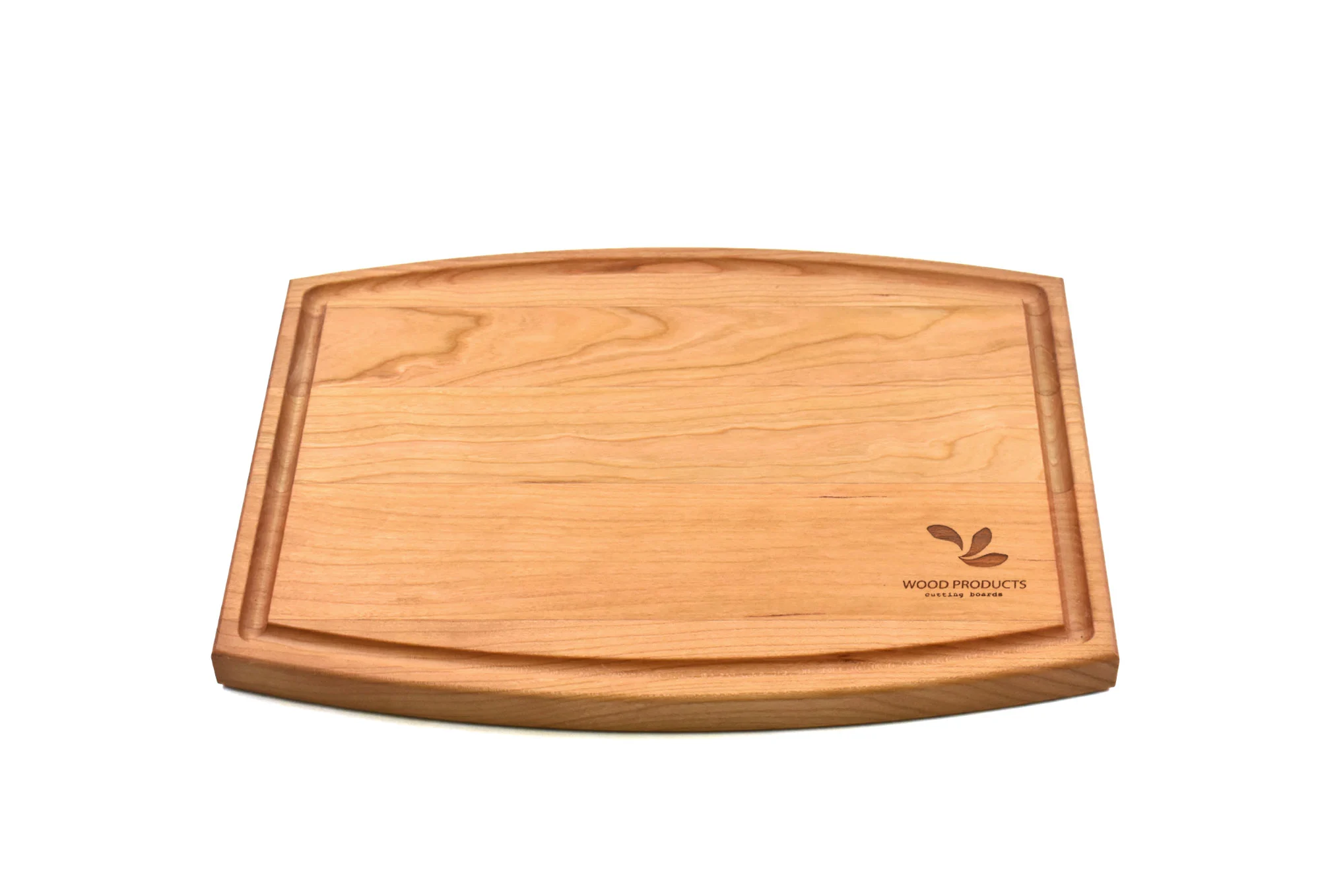 Arched Cherry Cutting Board With Juice Groove