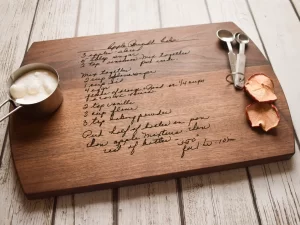 Arched Walnut Cutting Board With Juice Groove