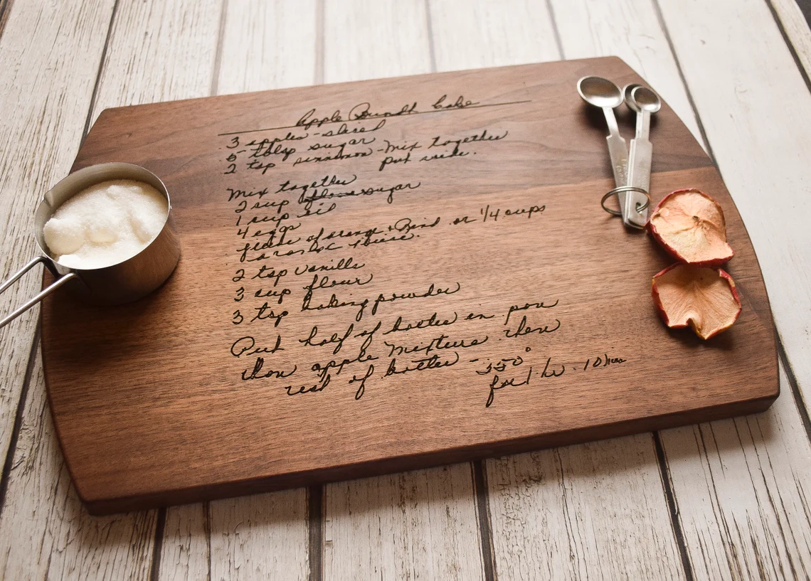 Arched Walnut Cutting Board With Juice Groove