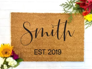 Custom-Doormat-With-Last-Name-and-Established-Year