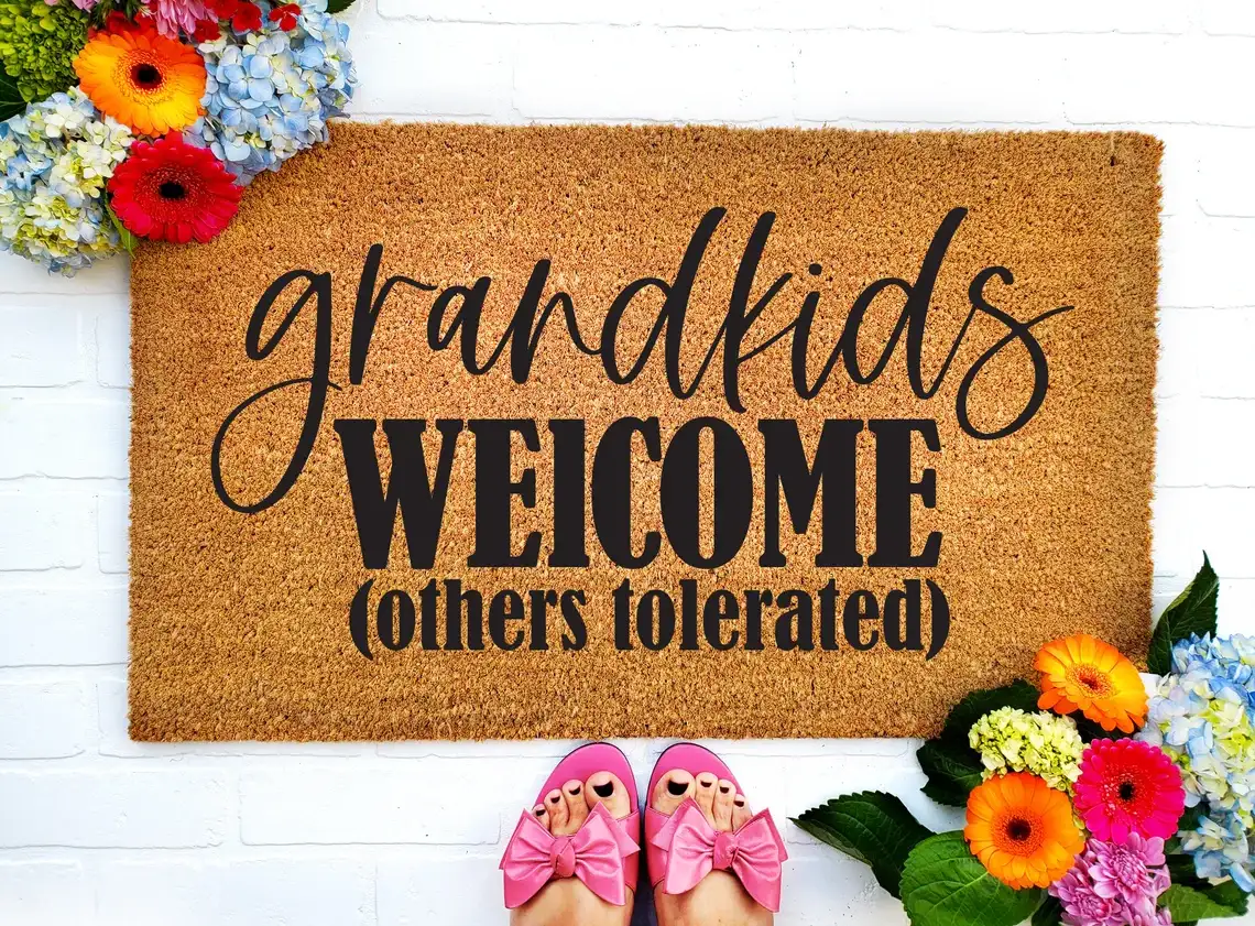 Grandkids Welcome Here Doormat