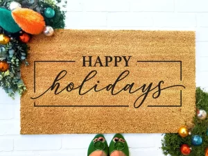 Happy Holidays Doormat
