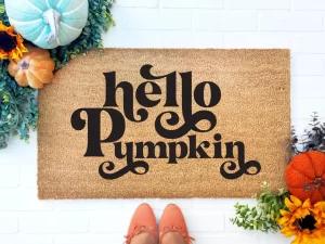 Hello Pumpkin Doormat