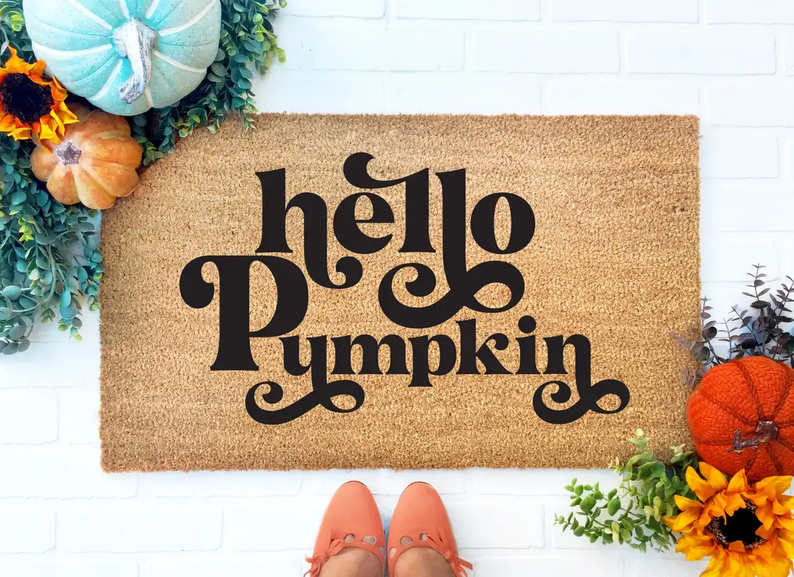 Hello Pumpkin Doormat