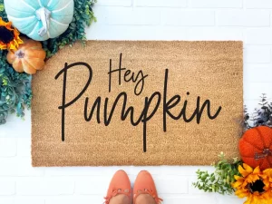 Hey Pumpkin Doormat