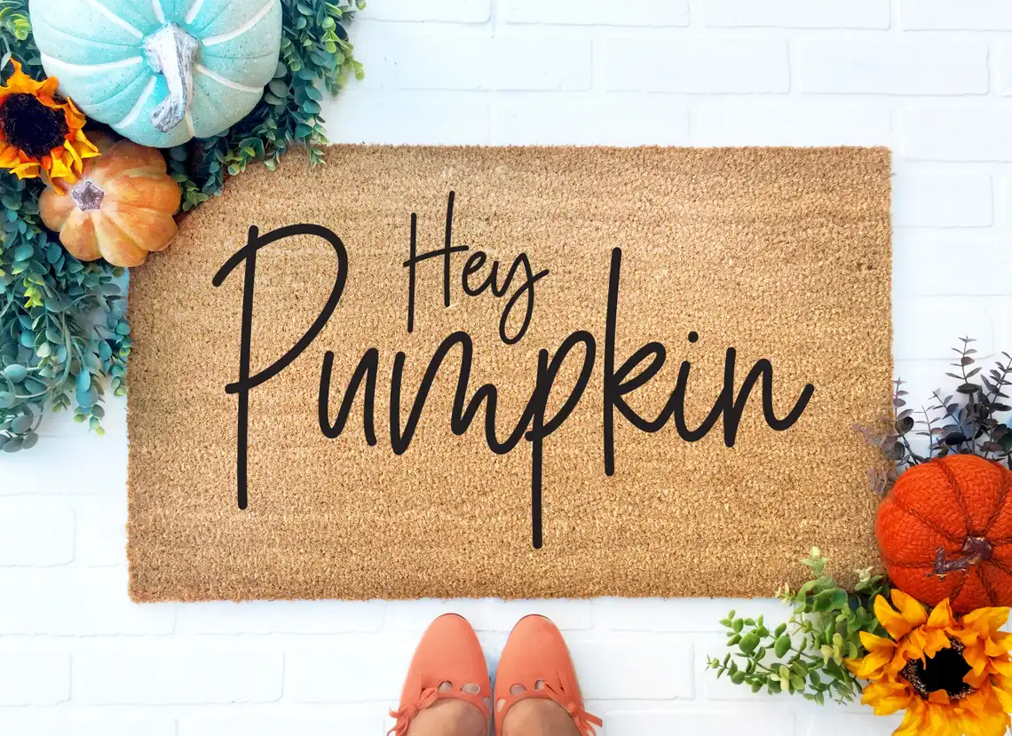 Hey Pumpkin Doormat