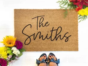 Last name doormat