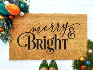 Merry and Bright Doormat