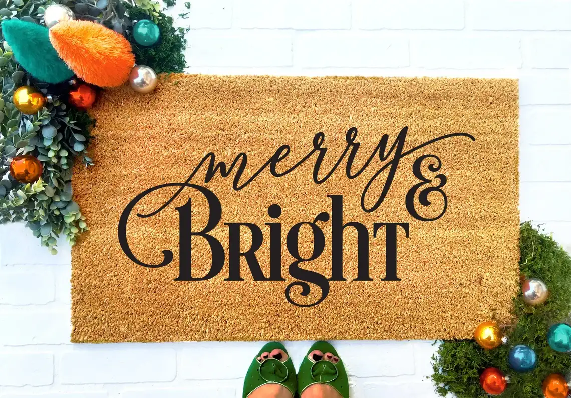 Merry and Bright Doormat